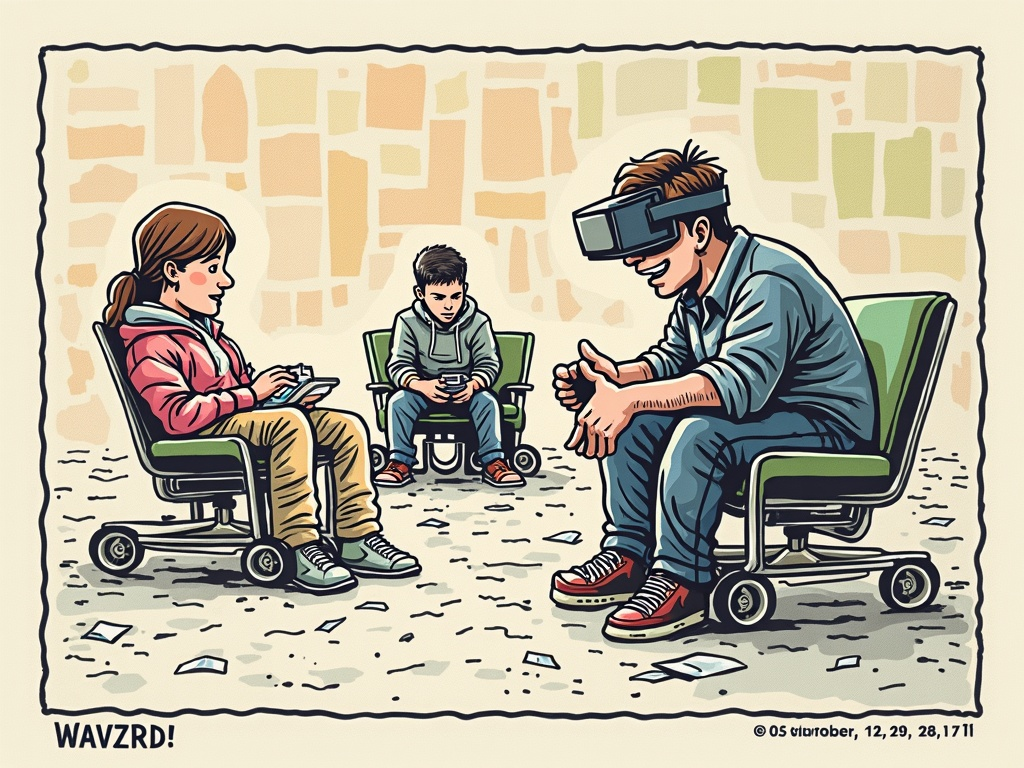 Illustration for "Moreno Valley: Why Some Brains Say No to Virtual Reality"