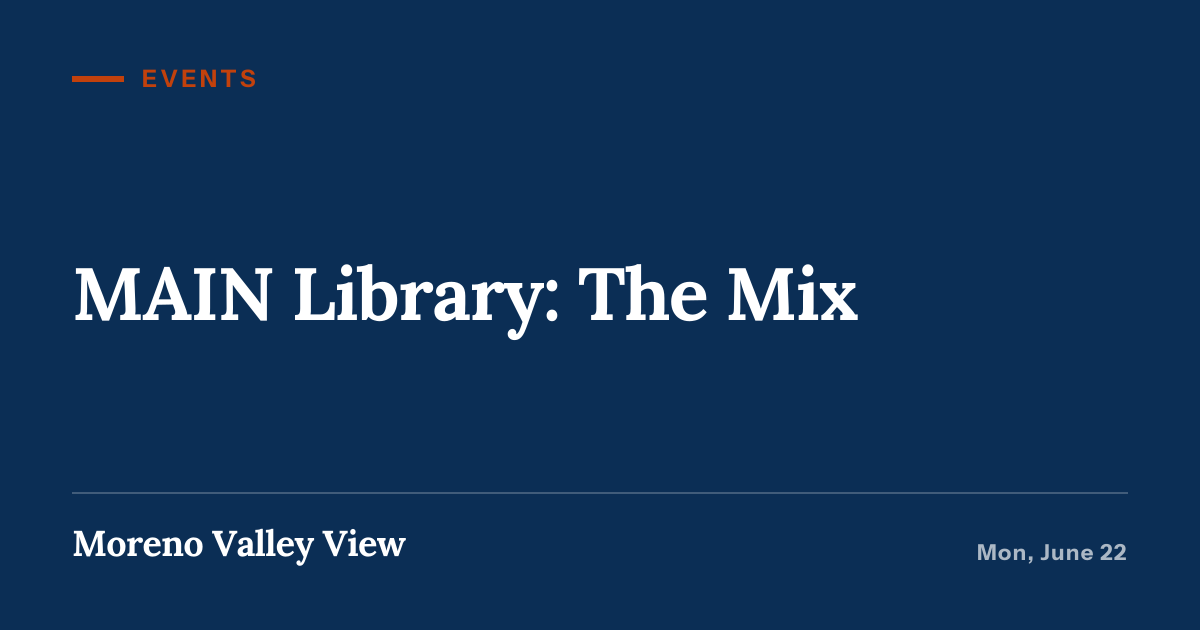 Illustration for “MAIN Library: The Mix”