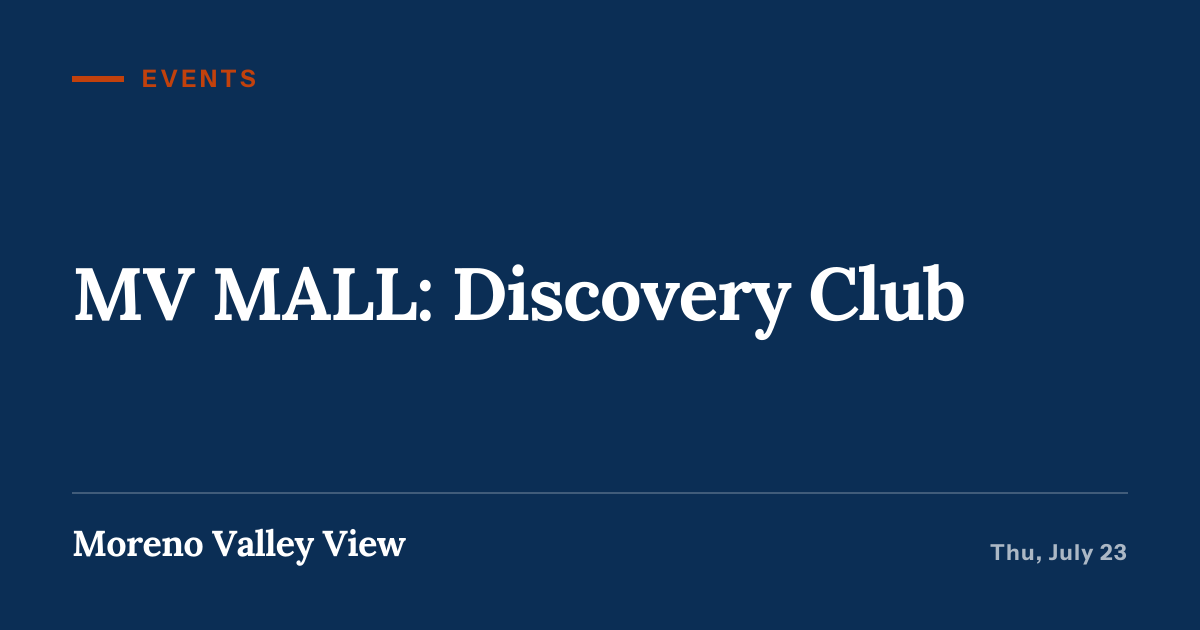Illustration for “MV MALL: Discovery Club”