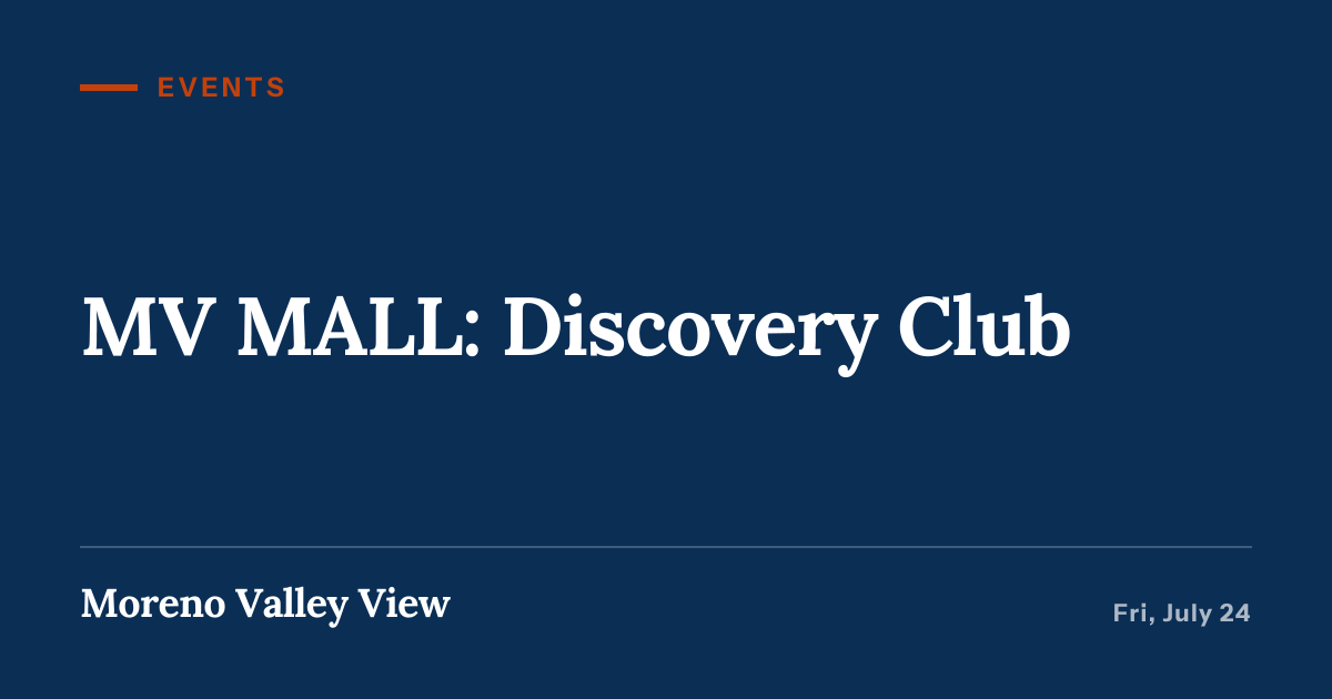 Illustration for “MV MALL: Discovery Club”