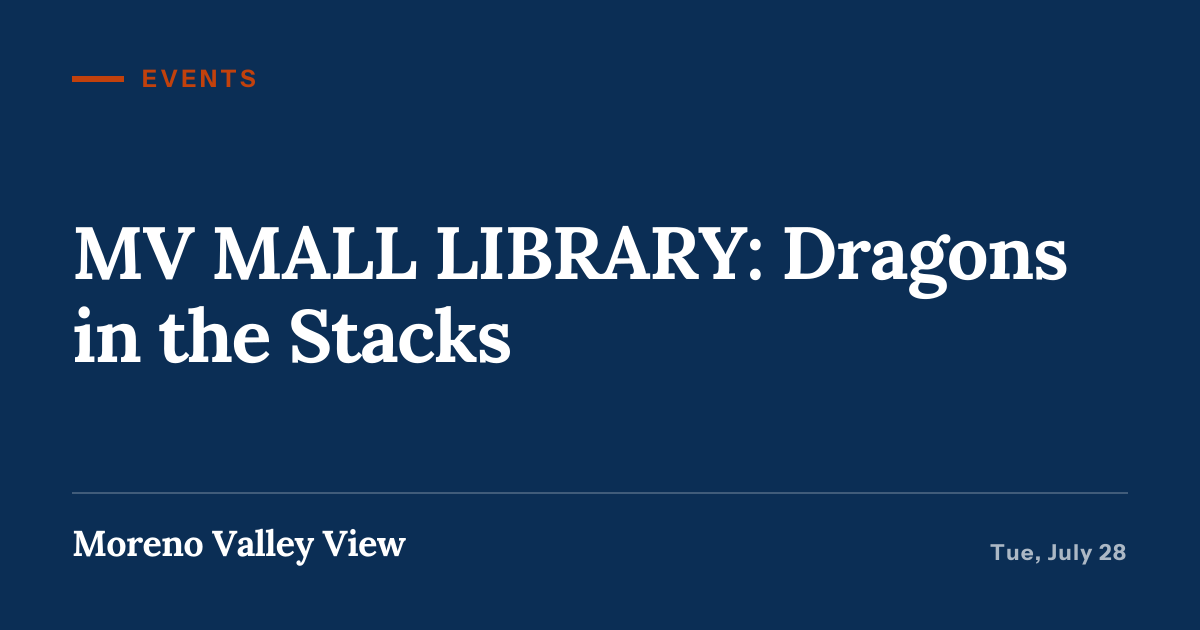 Illustration for “MV MALL LIBRARY: Dragons in the Stacks”