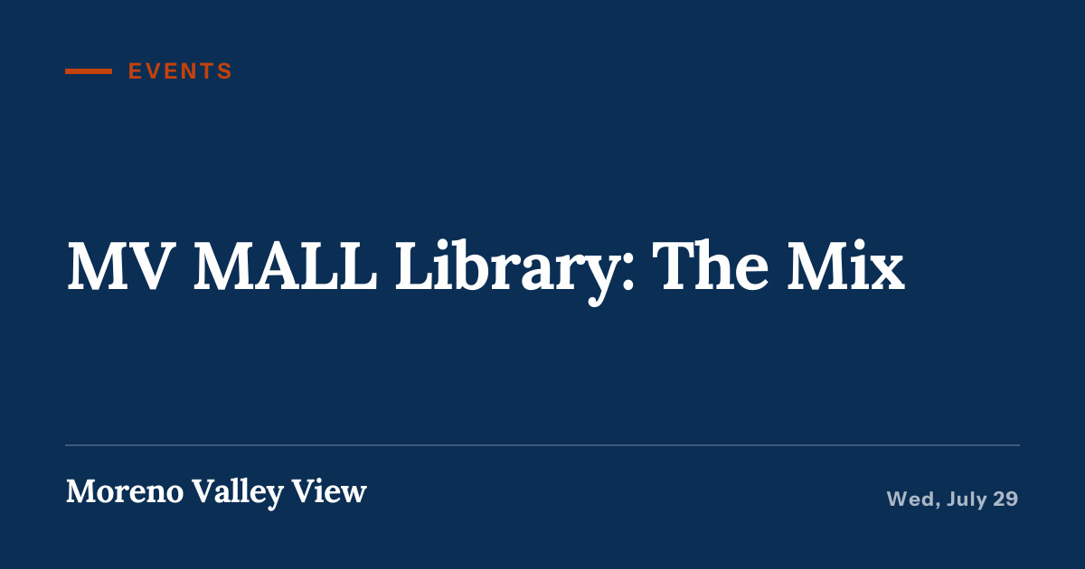 Illustration for “MV MALL Library: The Mix”