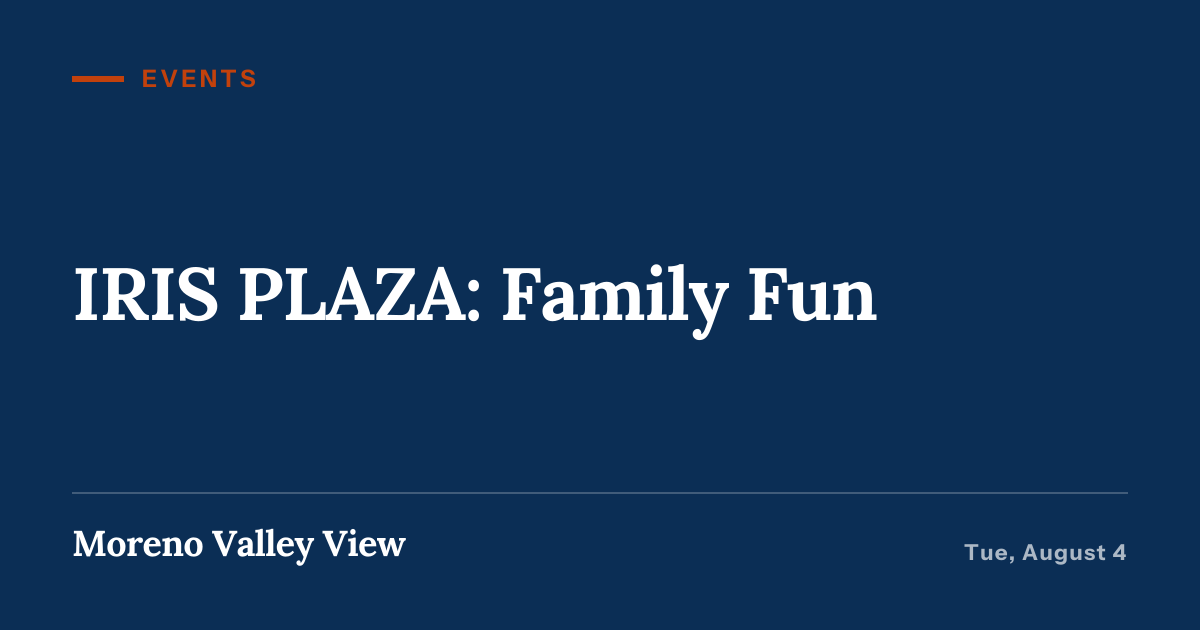 Illustration for “IRIS PLAZA: Family Fun”