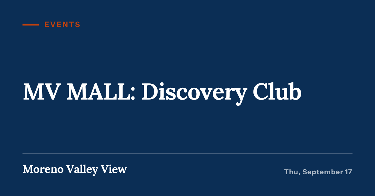 Illustration for “MV MALL: Discovery Club”
