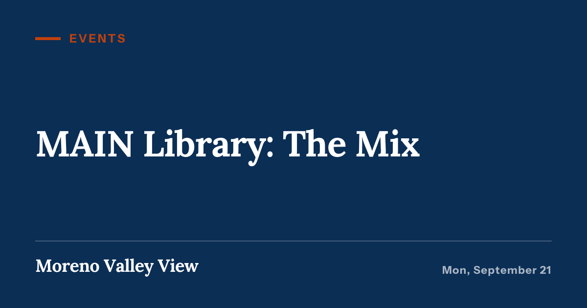 Illustration for “MAIN Library: The Mix”