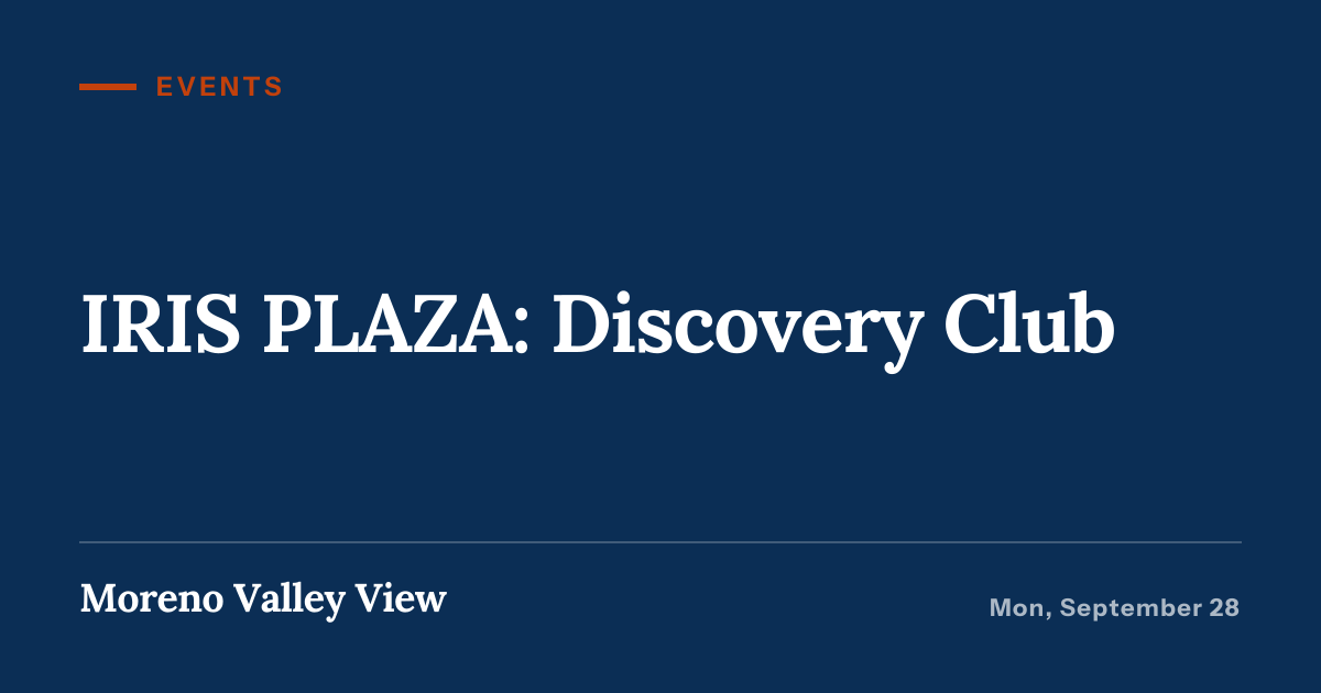 Illustration for “IRIS PLAZA: Discovery Club”