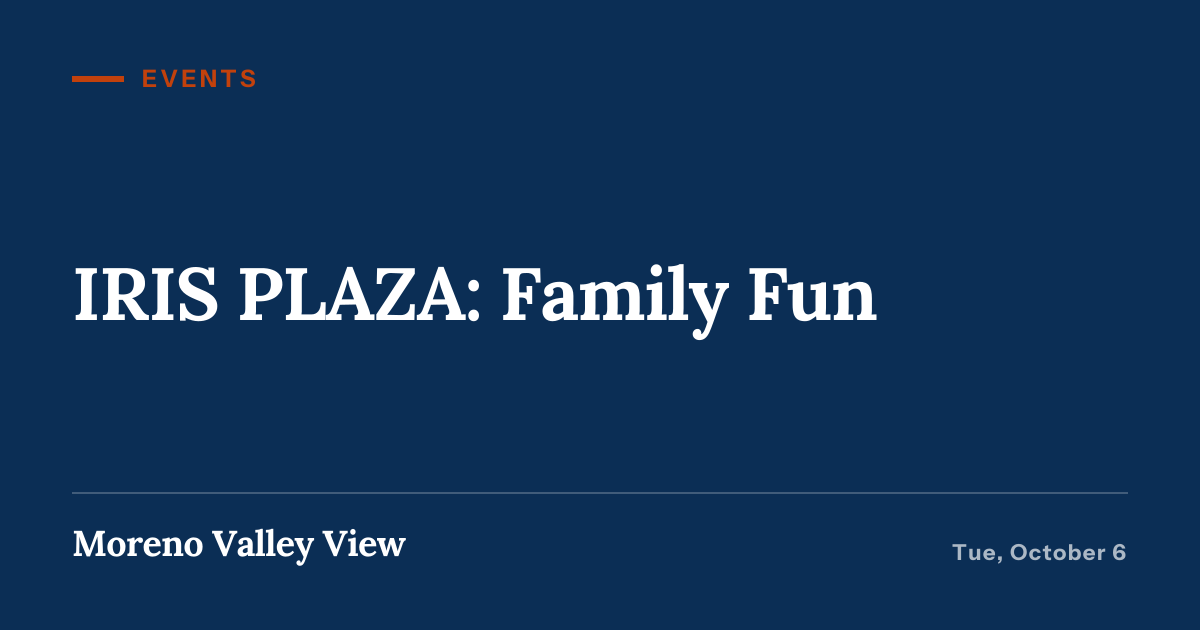 Illustration for “IRIS PLAZA: Family Fun”